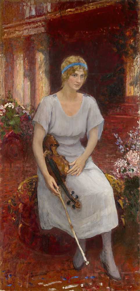 Portrait of the Violinist Cecilia Hansen (1922) - Ilja Jefimowicz Repin