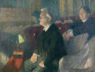 Portrait of Theater Director Bjorn Bjornson (1910) - Erik Werenskiold