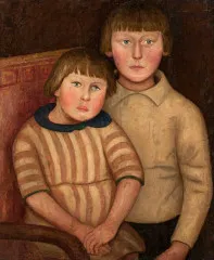 Portrait of two children (1918) - Tadeusz Makowski