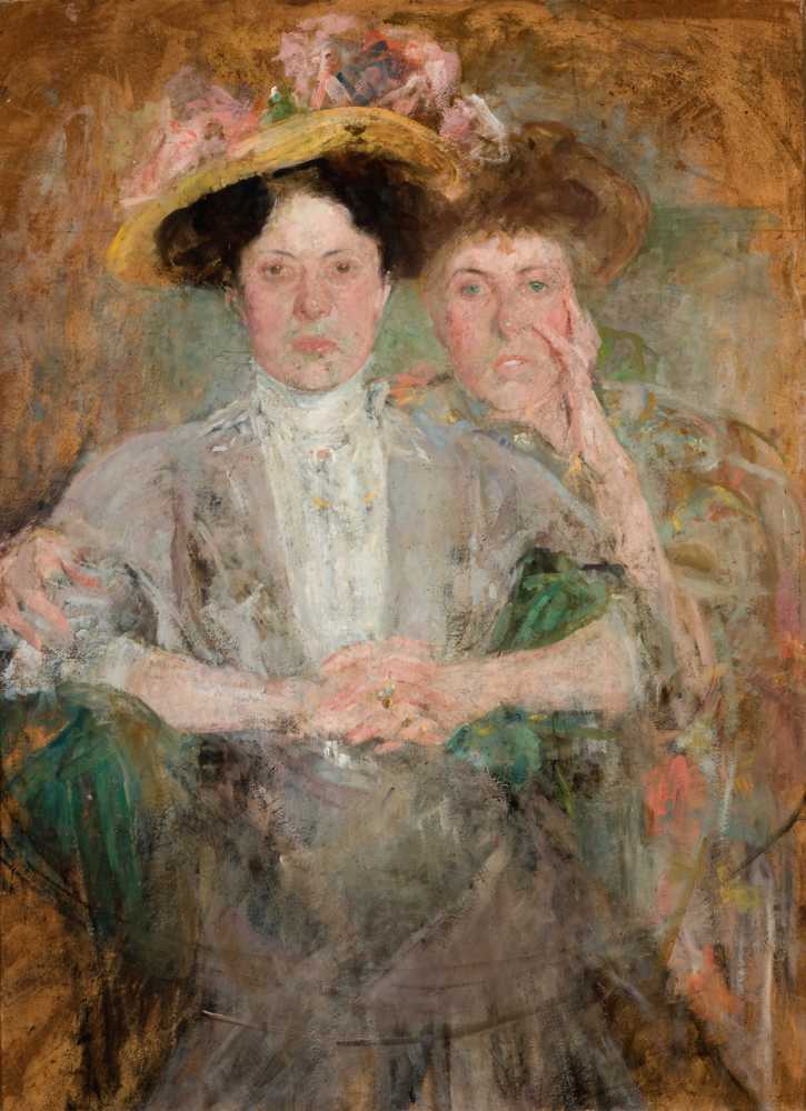 Portrait of Two Young Ladies (circa 1904) - Olga Boznańska