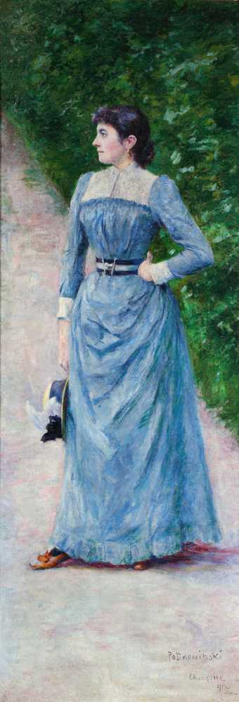Portrait of Wincentyna Karska (1891) - Władysław Ansgary Podkowiński