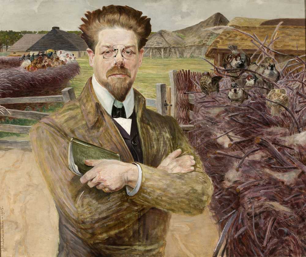 Portrait of Władysław Reymont (1905) - Jacek Malczewski