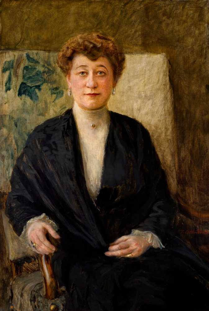 Portrait of Zofia Dolińska née Niesiołowska (1906) - Teodor Axentowicz
