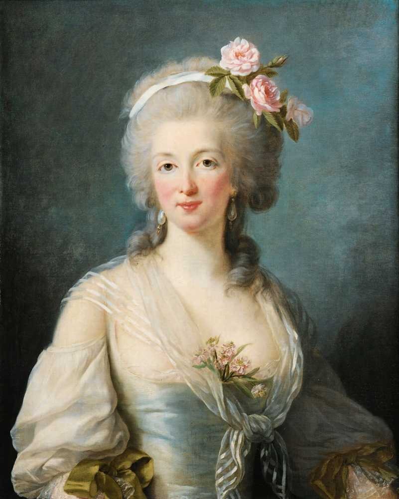 Portrait of a lady said portrait of Jeanne de Valois - Vigee ... - Vigee Le Brun