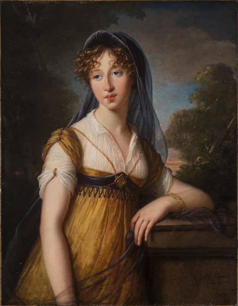 Portrait of a Woman, Said to Be Anne Catherine Augier Vestris... - Vigee Le Brun