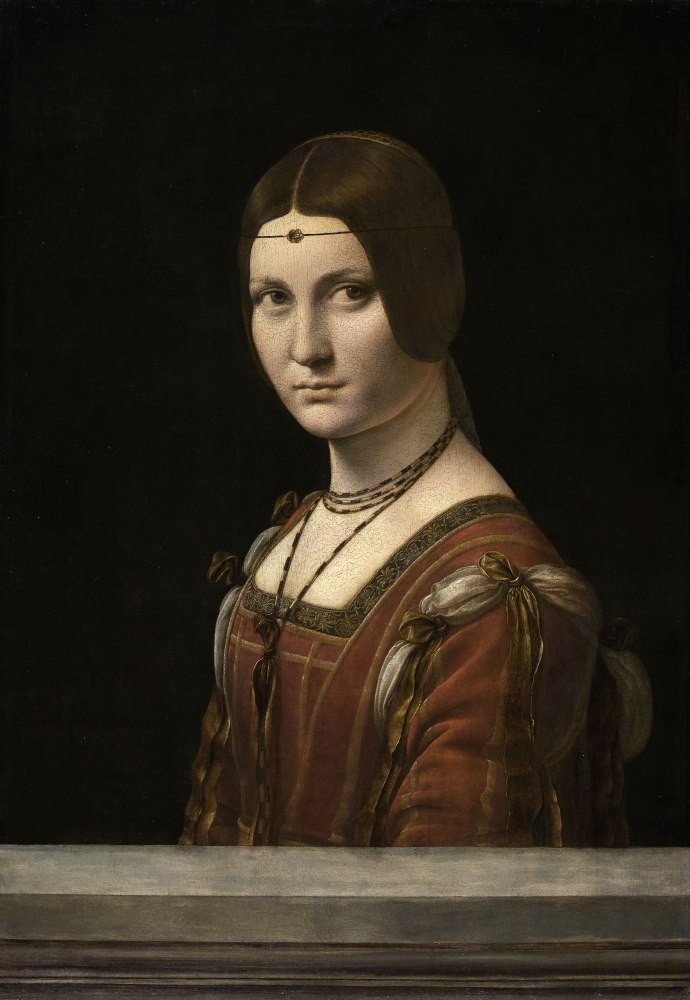 Portrait of a young woman (La belle Ferroniere) - Da Vinci