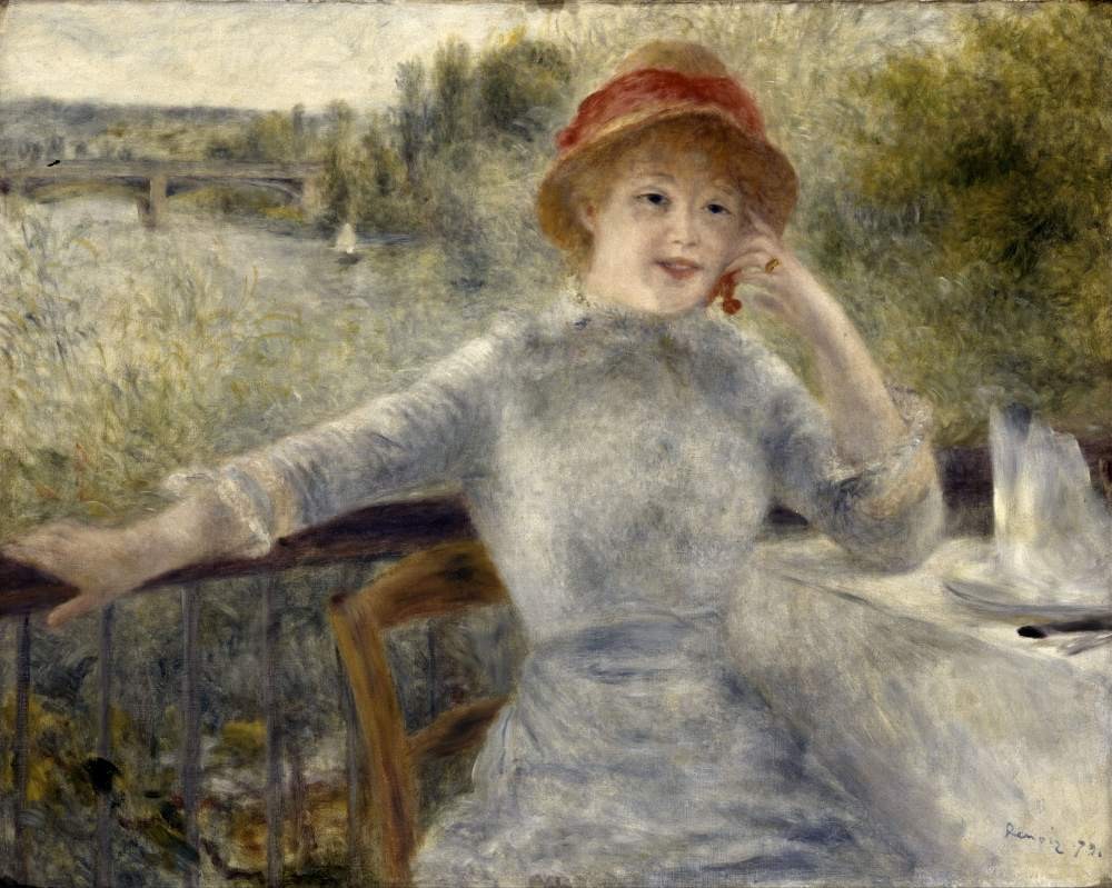 Portrait of Alphonsine Fournaise - Renoir