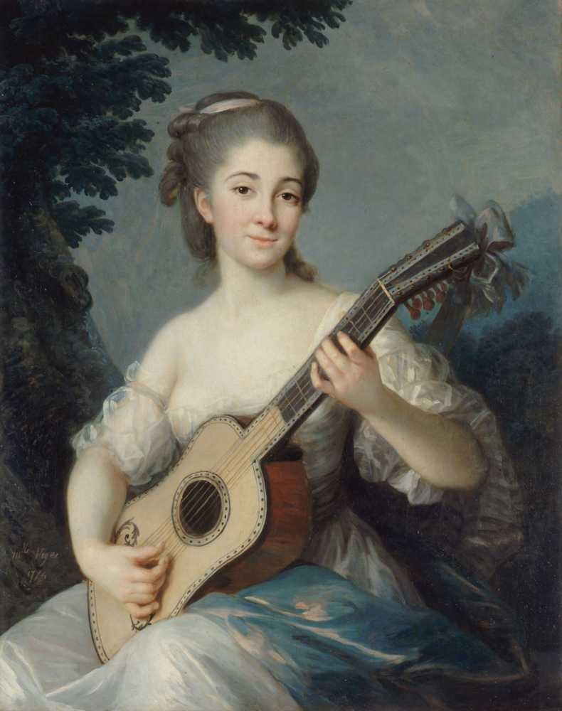 Portrait of Marie-Louise-Adelaide-Jacquette de Robien - Vigee... - Vigee Le Brun