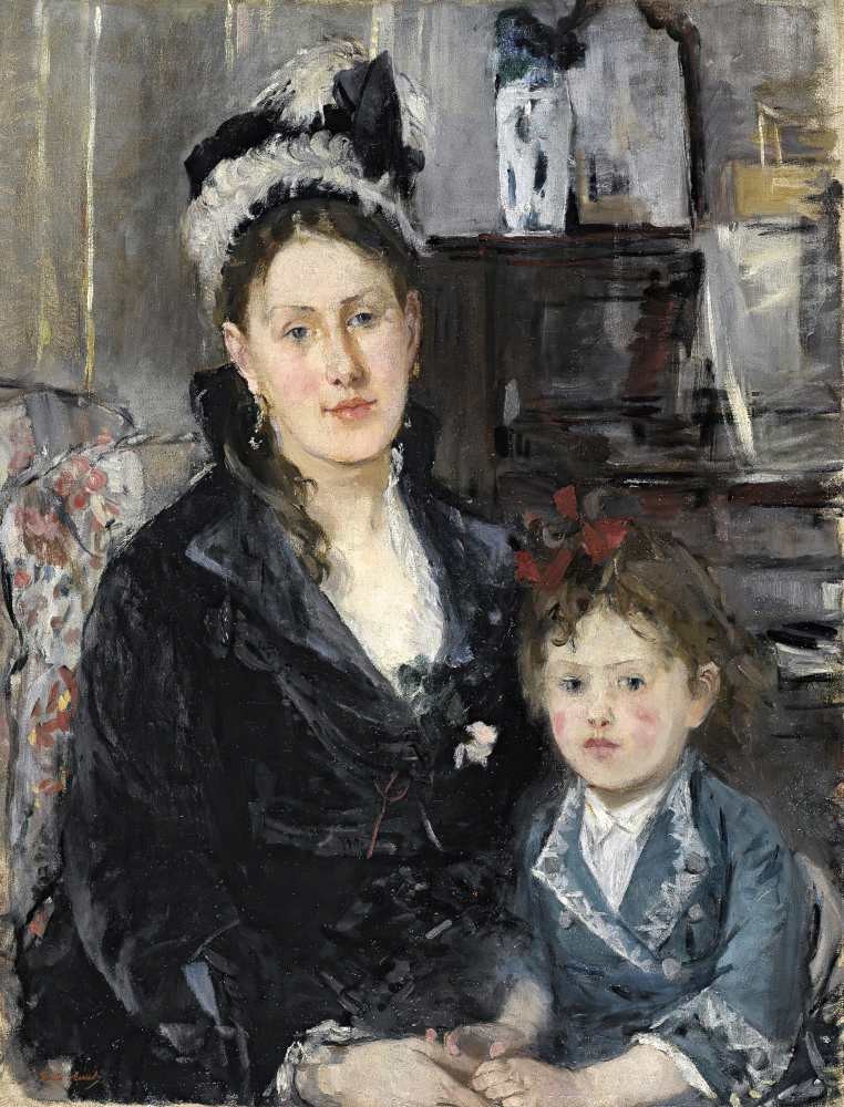 Portrait of Mme Boursier and Daughter - Morisot