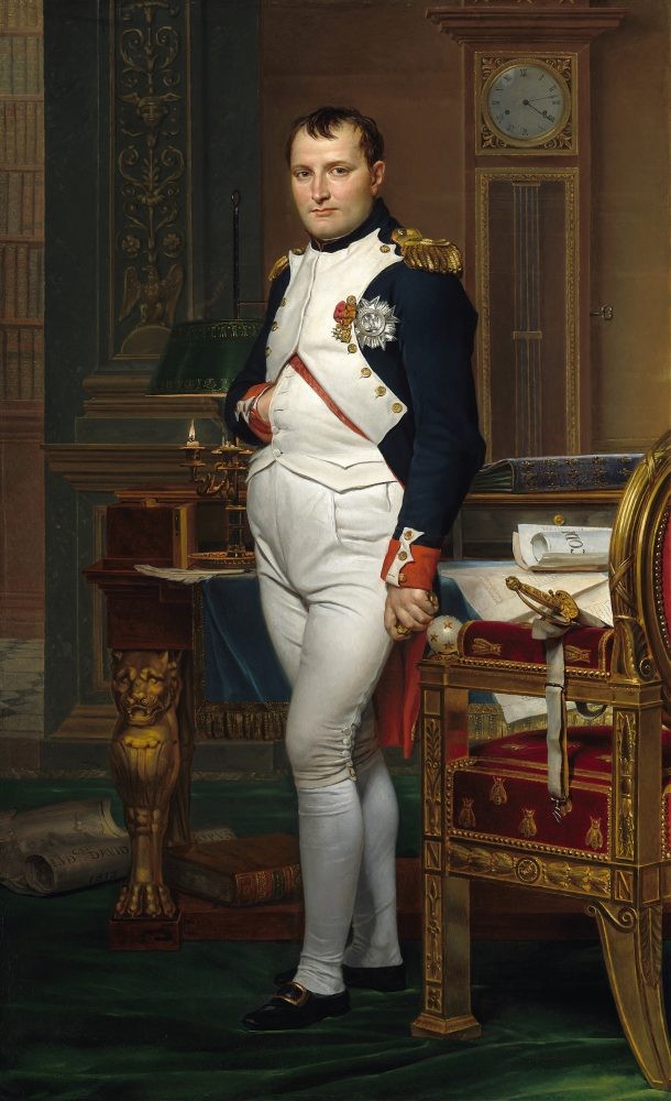 Portrait of Napoleon in his work room - Jacques Louis David