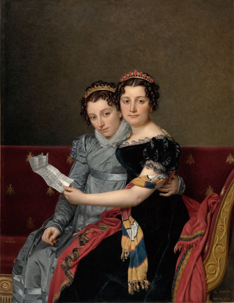 Portrait of the daughters of Joseph Bonaparte - Jacques Louis David