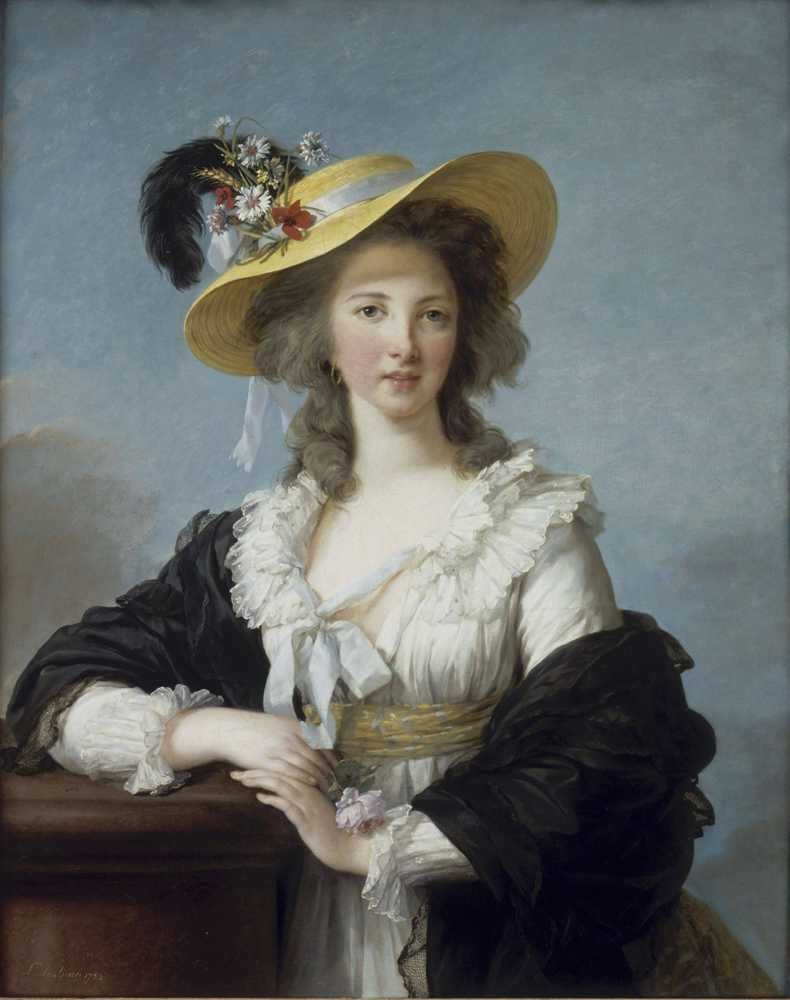 Portrait of the duchesse de Polignac, governess of the childr... - Vigee Le Brun