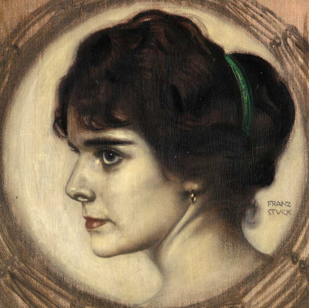 Portrat Gemma Bierbaum (1902) - Franz von Stuck