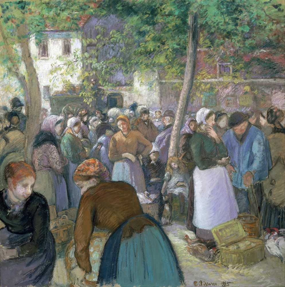 Poultry Market at Gisors (1885) - Camille Pissarro
