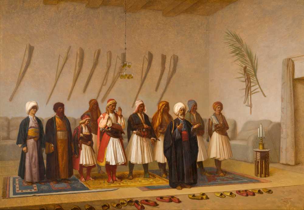Prayer in the House of the Arnaut Chief (1857) - Jean-Leon Gerome
