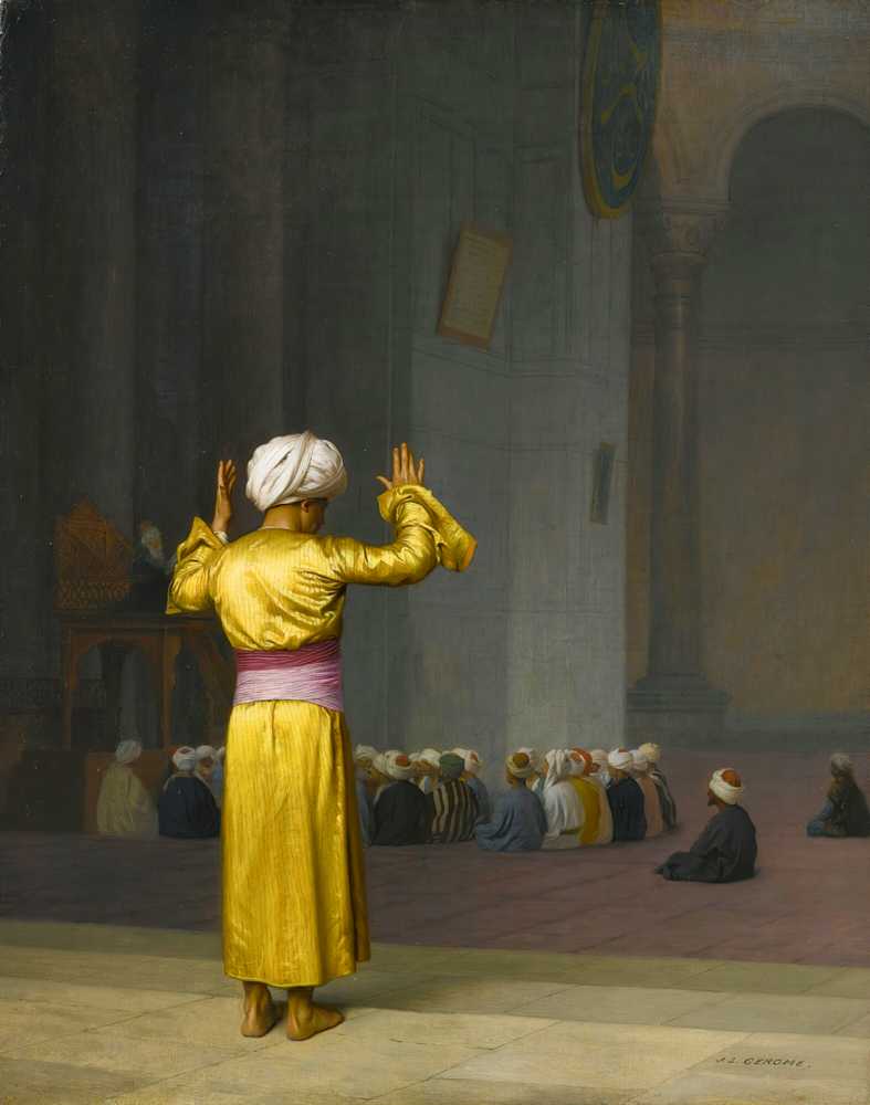 Prayer In The Mosque - Jean-Leon Gerome