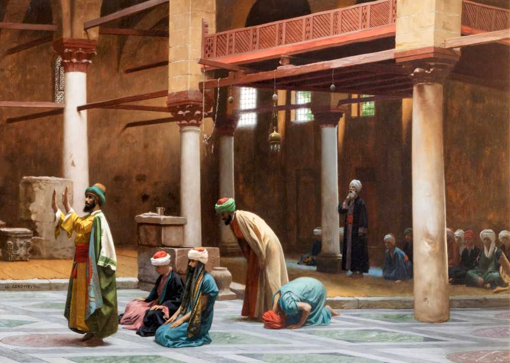 Prayers In The Mosque - Jean-Leon Gerome