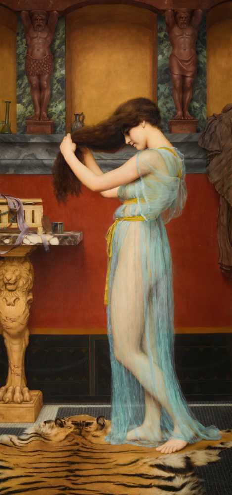 Preparing For The Bath (1900) - John William Godward