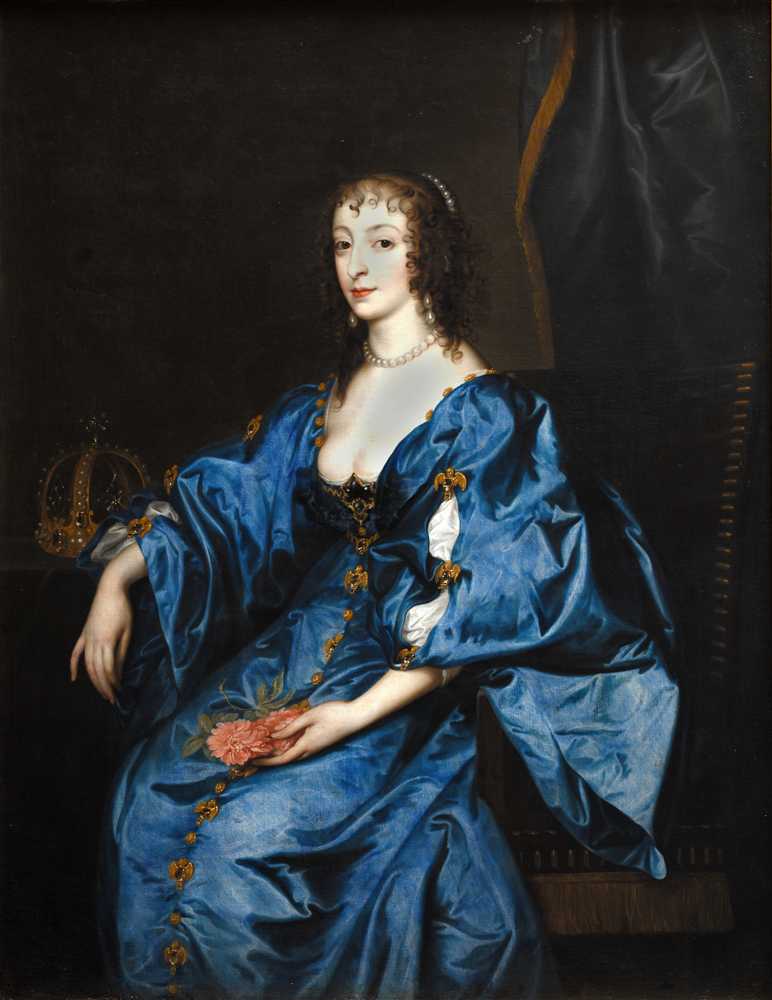 Queen Henrietta Maria of England (1614 – 1641) - Antoon Van Dyck