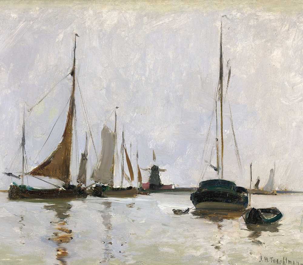 Quiet Harbor, Holland (circa 1881) - John Henry Twachtman