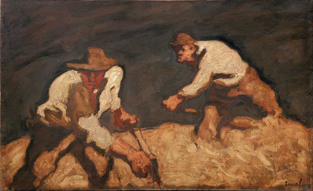 Reapers in a GatheringStorm (circa 1912) - Albin Egger Lienz