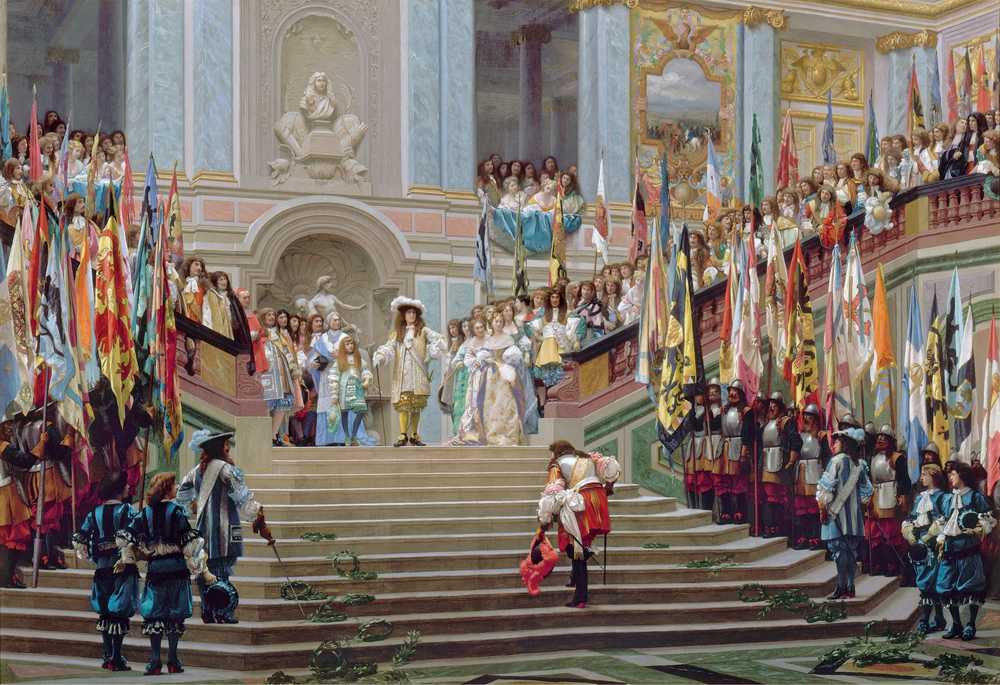 Reception of Le Grand Condé by Louis XIV at Versailles in 1674 (1878) - Gerome