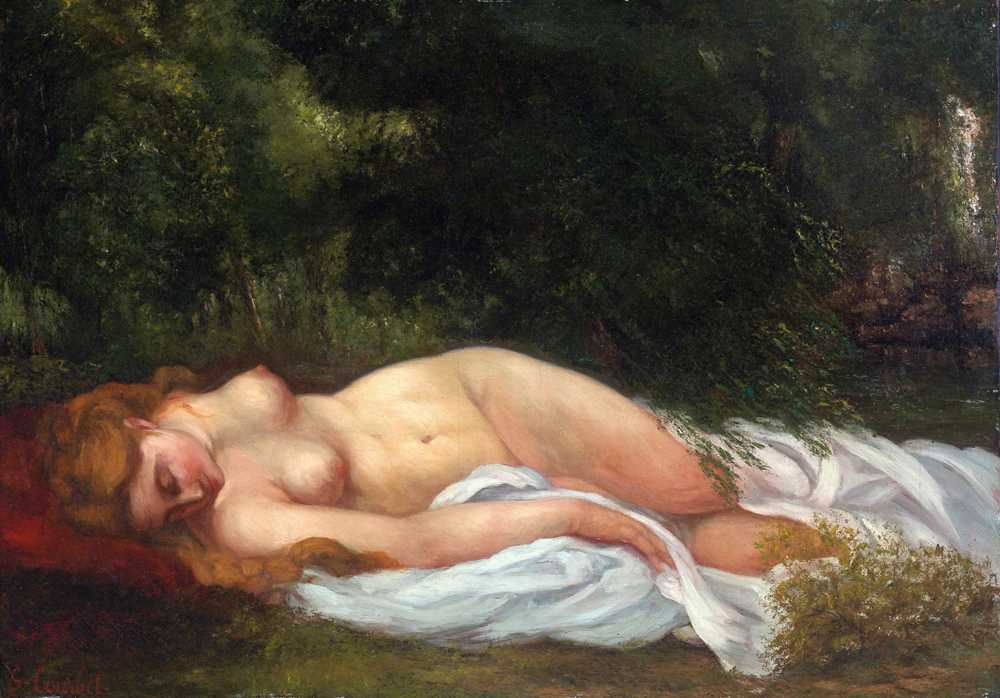 Reclining Nude (1866) - Gustave Courbet
