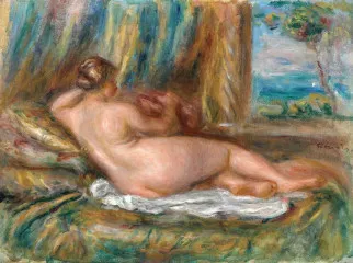 Reclining Nude (Recumbent Odalisque) (1914) - Auguste Renoir