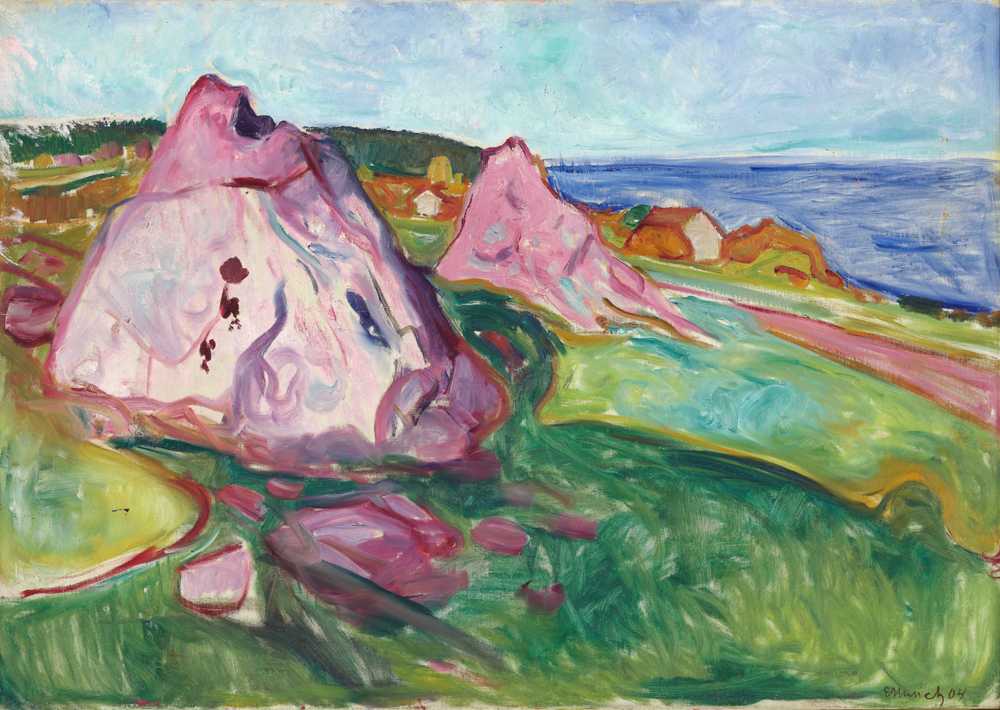 Red Rocks by Åsgårdstrand (1904) - Edward Munch