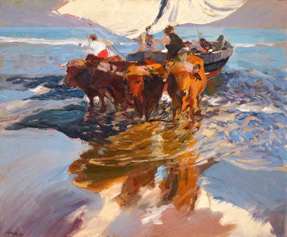Return From Fishing. Valencia Beach  (1908) - Joaquin Sorolla y Bastida