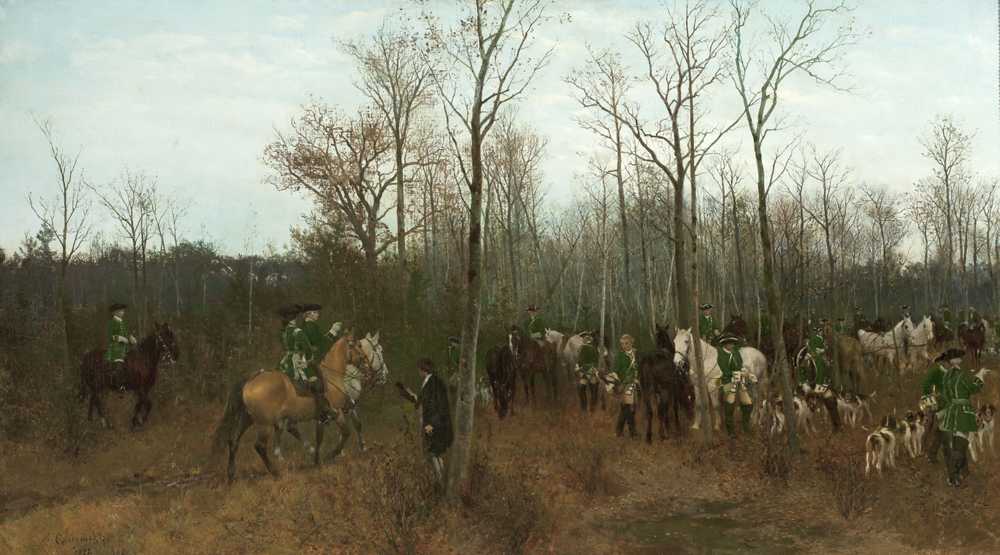 Return from hunting (1872) - Maksymilian Gierymski