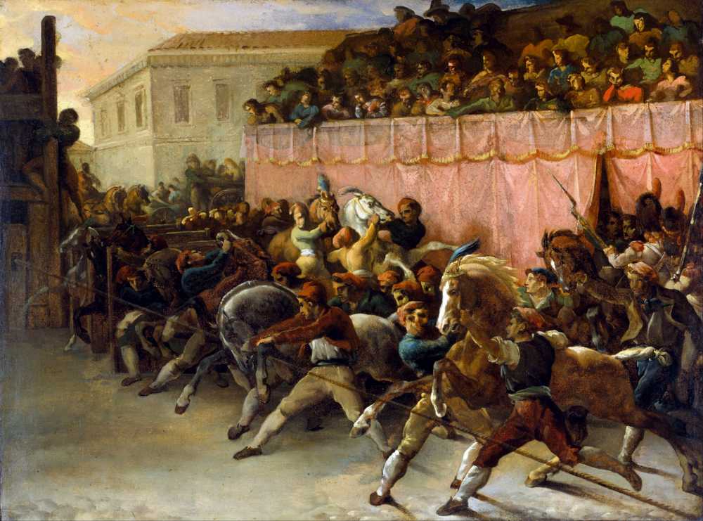 Riderless Racers at Rome (1817) - Theodore Gericault