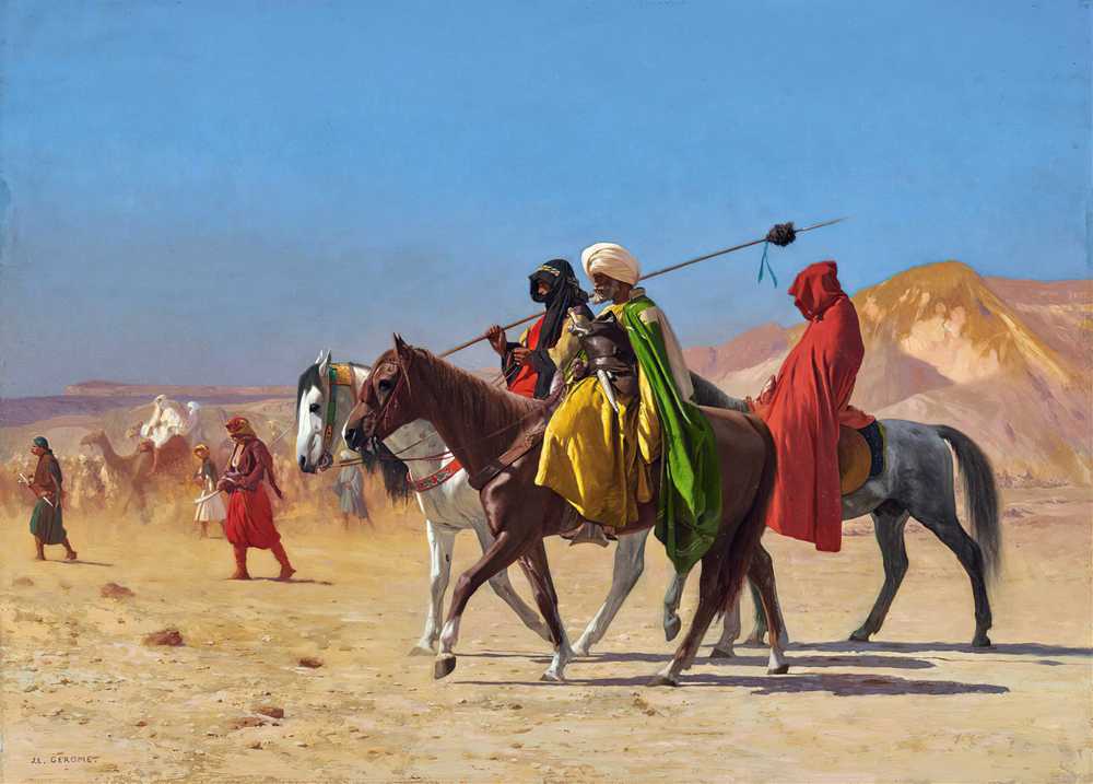 Riders Crossing the Desert (1870) - Jean-Leon Gerome
