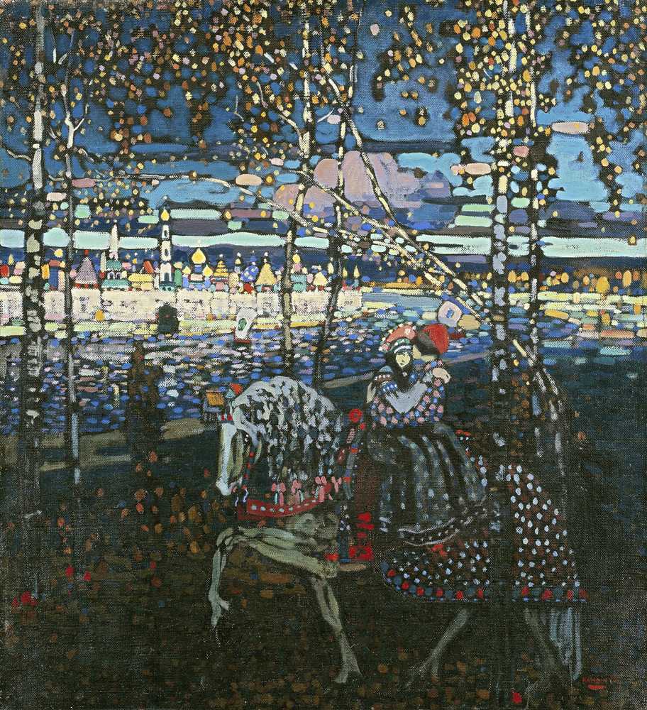 Riding Couple (1906 - 1907) - Wassily Kandinsky