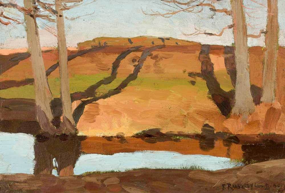 River landscape (1895) - Ferdynand Ruszczyc
