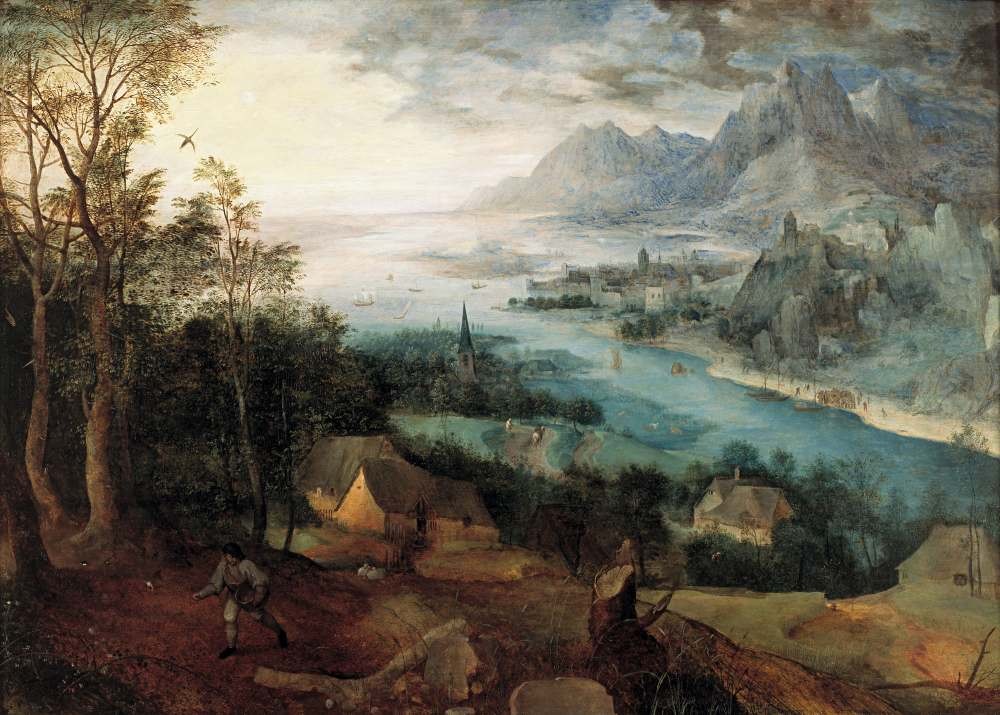 River Landscape with a sower - Pieter Bruegel