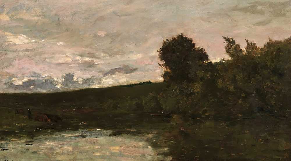 Riverside (1875) - Charles-Francois Daubigny