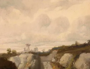 Road among rocks - Józef Chełmoński