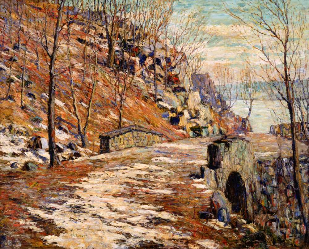 Road Down the Palisades (1911) - Ernest Lawson