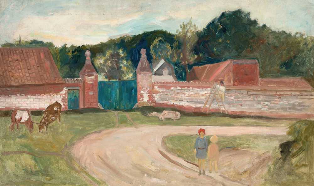 Road in front of the farm (1926) - Tadeusz Makowski