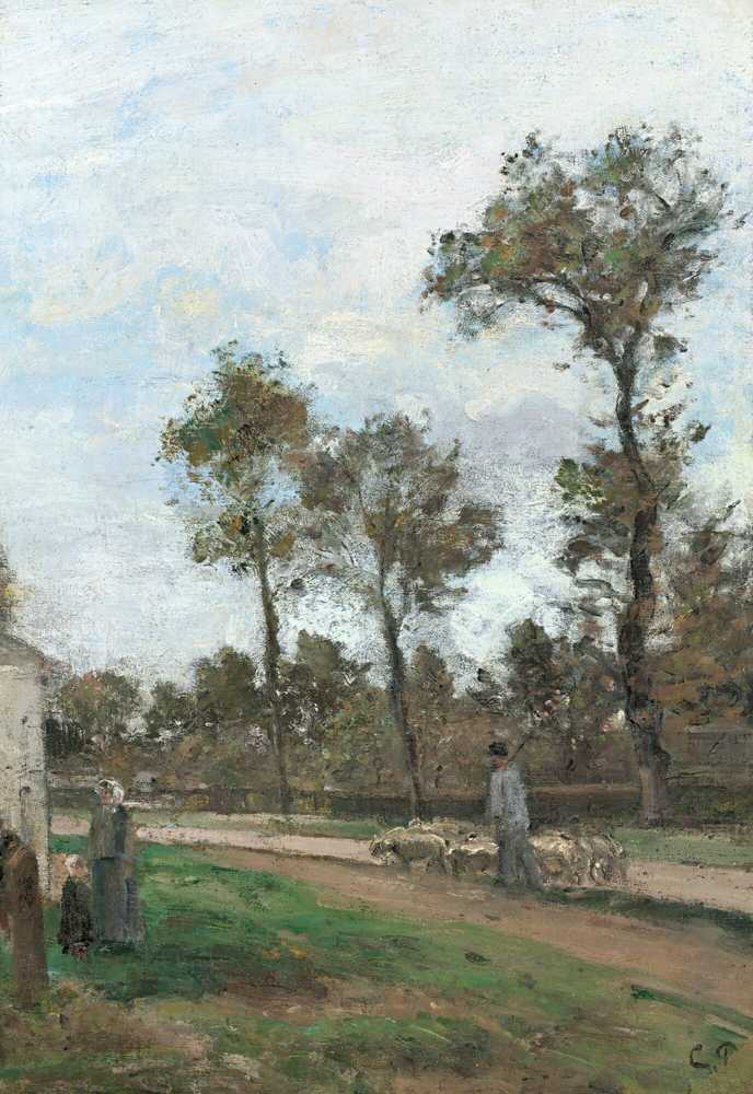 Road To Louveciennes (circa 1870) - Camille Pissarro