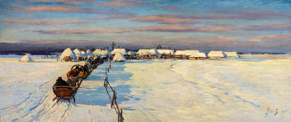 Road to the village (1916) - Julian Fałat