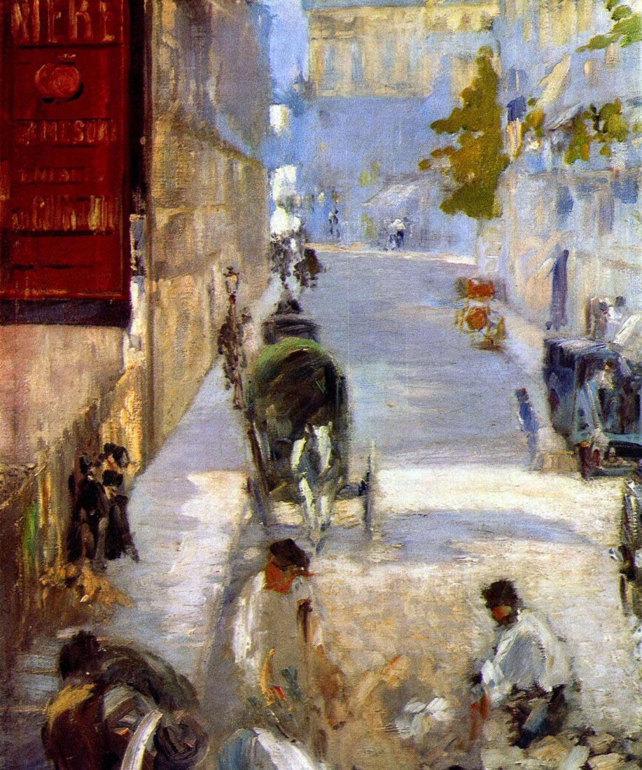 Road workers, rue de Berne (detail) - Manet