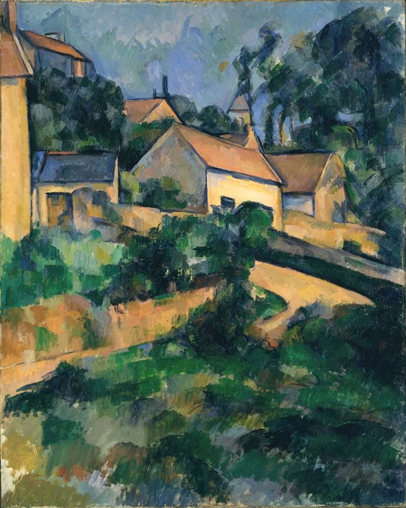 Road curve in Montgeroult - Cezanne
