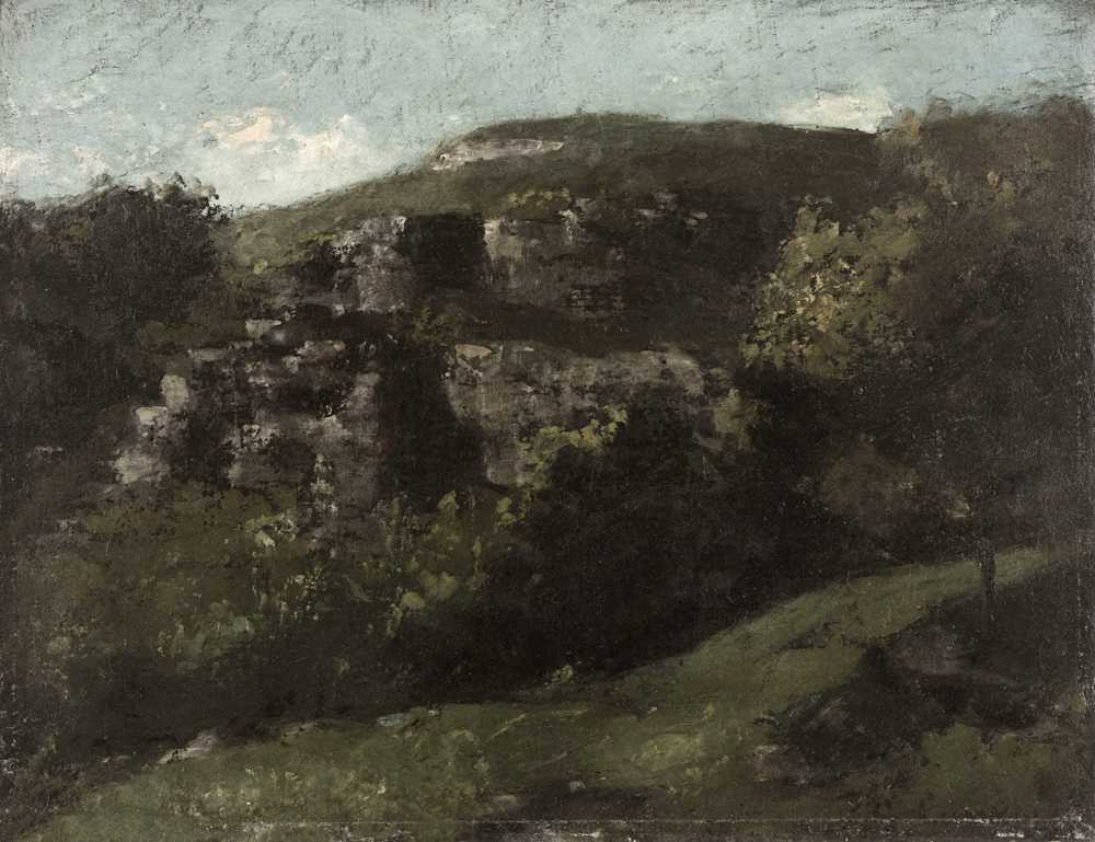 Rocks At Ornans (1869) - Gustave Courbet