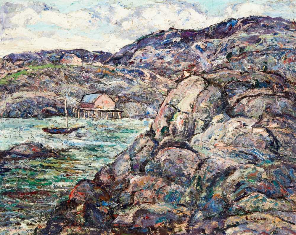 Rocky Coast, Nova Scotia (1919) - Ernest Lawson
