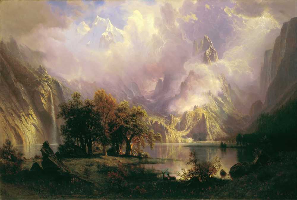 Rocky Mountain Landscape - Albert Bierstadt