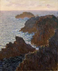 Rocky peaks at the Belle-Ile - Monet