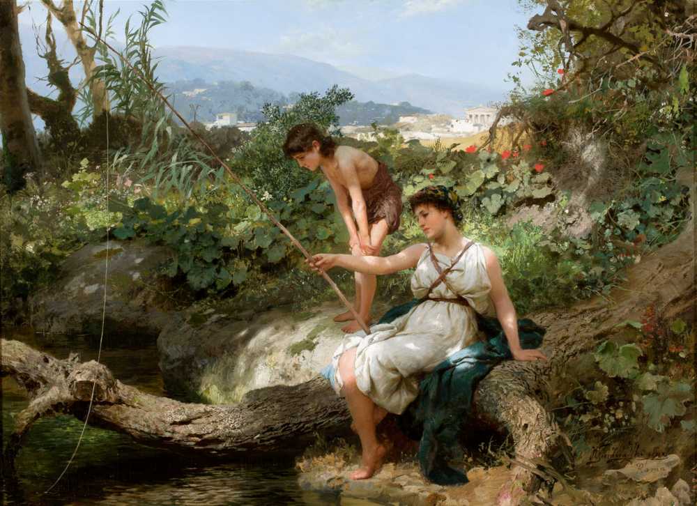 Roman idyll – Fishing (1879) - Henryk Hektor Siemiradzki