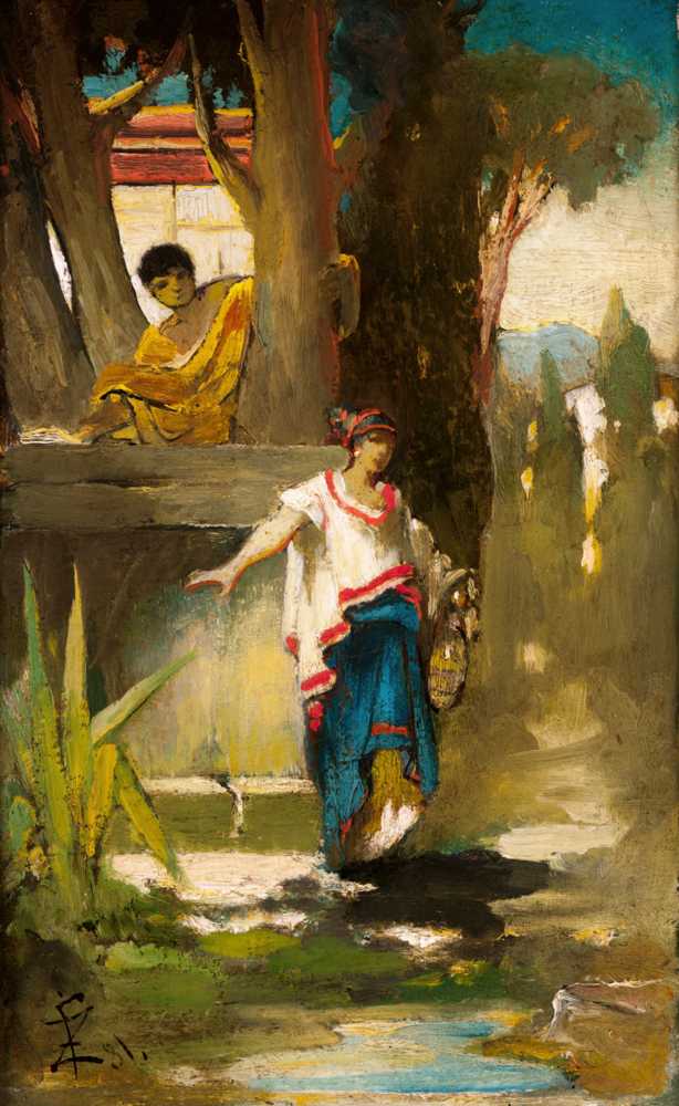 Roman Woman by the Well (1881) - Franciszek Żmurko